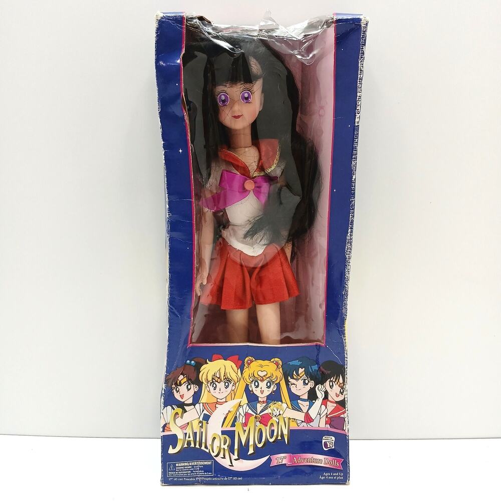 Vintage Sailor Moon 17" Sailor Mars Adventure Doll Irwin Toys 1990s Rare #53700